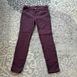 J Brand Super Skinny Jeans Lavish Maroon 32